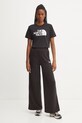 The North Face pantaloni de trening Hoden Wide Leg Jogger NF0A89CHJK31 negru AW24