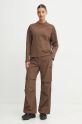 The North Face pantaloni Woven NF0A89H11OI1 maro AW24