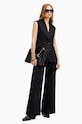 AllSaints spodnie bawełniane HALLY TROUSER bawełna czarny W010QA