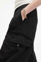 AllSaints pantaloni de bumbac BARBARA TROUSER negru W021TA