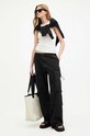 AllSaints pantaloni de bumbac BARBARA TROUSER W021TA