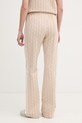 Odzież Lacoste spodnie dzwony damskie XF9313 beżowy