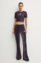 adidas Originals pantaloni della tuta Bling Flares IW5682 violetto AW24