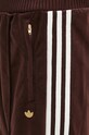 Tepláky adidas Originals Velvet Track Pant hnědá IX0962