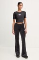 adidas Originals spodnie dresowe welurowe Bling Flares IY5468 czarny AW24