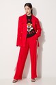 adidas Originals spodnie Jaquard Pant JJ2172 czerwony AW24