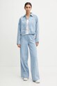 Džíny adidas Originals Femme Galore Denim Rhinestone Pants JN3020 modrá AW24