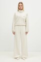 adidas Originals joggers Femme Galore Wideleg Fleece Pants beige JN3027