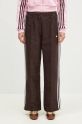 adidas Originals spodnie Oversized Monogram Track Pant JN8304 brązowy AW24