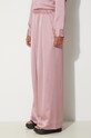 Kalhoty Y-3 Pants Tech Seersucker růžová JE3434