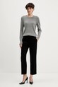 Sisley pantaloni 4K2ZLF03V negru AW25