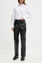 Брюки Sisley прямой чёрный 4S6DLF064