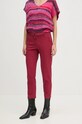 Sisley pantaloni panza burgundia 48M855BK7