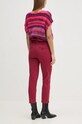 Îmbrăcăminte Sisley pantaloni 48M855BK7 burgundia