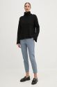 Sisley pantaloni 48M855BK7 albastru AW24