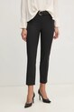 Sisley pantaloni in misto lana alta nero 4C3DLF065