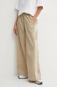 Kalhoty adidas Originals látka béžová IY9240