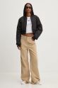 Tommy Jeans pantaloni de catifea cord DW0DW19917 bej AW24