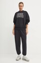 Under Armour pantaloni de trening Icon Fleece 1386503 negru AW24