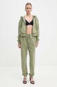 Moschino Jeans pantaloni de trening din bumbac 0319.8732 verde AW24