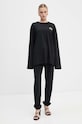 Moschino Jeans pantaloni de trening din bumbac 0319.8732 negru AW24
