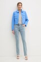 Morgan jeansi PDROIT PDROIT albastru AW24