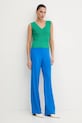 Kalhoty Morgan PBARY PBARY modrá SS25