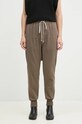 Rick Owens cotton joggers Prisoner Drawstring plain gray DS02D2330.RIG