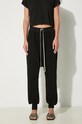 Rick Owens cotton joggers Prisoner Drawstring jersey black DS02D2330.RIG