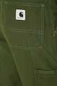 Bavlněné kalhoty Carhartt WIP Pierce Pant zelená I033140.2BR02