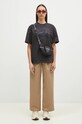 Carhartt WIP spodnie bawełniane Leola Pant I033147.8Y06 beżowy