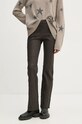 ZADIG&VOLTAIRE pantaloni de piele piele naturală maro RWPA00073