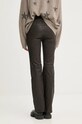 Îmbrăcăminte ZADIG&VOLTAIRE pantaloni de piele RWPA00073 maro