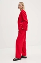 Hlače Never Fully Dressed Red Sundazed Roamance arden Trousers NFDTR354 rdeča AW24