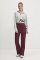 Fila spodnie dresowe Lauka FAW0910 bordowy AW24