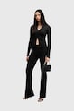 Штани AllSaints PEACHES трикотаж чорний W032TB