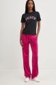 Juicy Couture spodnie dresowe DEL RAY PANT JCAP180EU.659 różowy AW24