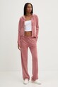Juicy Couture spodnie dresowe DEL RAY PANT JCAP180EU.697 różowy AW24