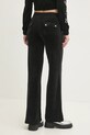 Одежда Спортивные штаны из велюра Juicy Couture LAYLA JEWELLED LOW RISE PANT JCBBJ224815.101 чёрный