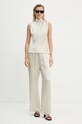 Nanushka trousers BRENDA NW24PFOW13571 beige AW24