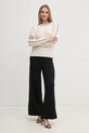 Sisley pantaloni 122NMF00D negru AW24