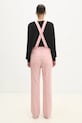 Clothing Fiorucci wool trousers W01FMBPA183WO01PN02 pink