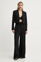 A.L.C. pantaloni de lână Ryder 2PANT01086 negru AW24