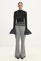 Sportmax wool trousers Lince 2422136072600 gray