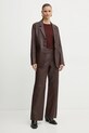 Шкіряні штани Forte Forte 13215.mypants червоний AW24