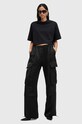 AllSaints pantaloni BARBARA TROUSER tricotaj negru W011TB