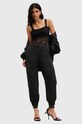 Хлопковые брюки AllSaints FLORENCE JOGGER хлопок чёрный W017TB