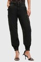 Хлопковые брюки AllSaints FLORENCE JOGGER W017TB чёрный AW24