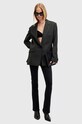 AllSaints spodnie bawełniane DANI SIZEME BOOTCUT bawełna czarny W043EB