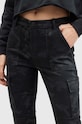 Odzież AllSaints spodnie DURAN CAMO CARGO W065EB czarny